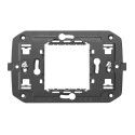 Chasis / soporte de 2 módulos para caja CUADRADA/RECTANGULAR