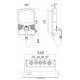Cargador vehículo con cable Gewiss - Software Cloud ocpp 1.6 y App + Módem 4g - Tipo 2 - 7,4 kw - ip55