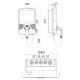 Cargador vehículo con cable Gewiss - Software Cloud ocpp 1.6 y App + Módem 4g - Tipo 2 - 7,4 kw - ip55