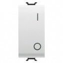 Interruptor bipolar 250 vca – 16A - neutro - Símbolo 0/i - 1 módulo - blanco brillante - Chorusmart