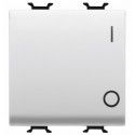 Interruptor bipolar 250 vca – 16A - neutro - símbolo 0/i - 2 módulos - blanco brillante - Chorusmart