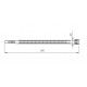 BRIDA  280x4,8 BLANCA ESTANDAR