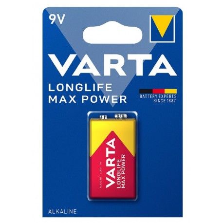PILA 6LR61 9V BLISTER 1UD. VARTA MAX