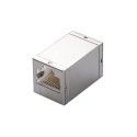 Adaptador modular hembra a hembra RJ45 (8P8C) blindado Cat6