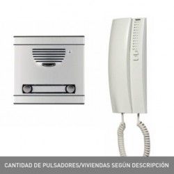 Kit audio A1 (1 vivienda) placa y teléfono SERIE 7