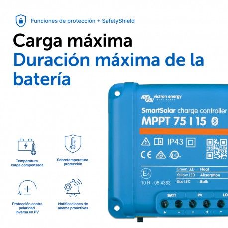 Smartsolar MPPT 75/15 cargador solar Victron Energy