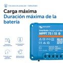 Smartsolar MPPT 75/15 cargador solar Victron Energy, bluetooth smart integrado